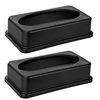 Alpine Industries Black Slim Trash Can Swing Lid, PK2 ALP478-2-BLK-2pk